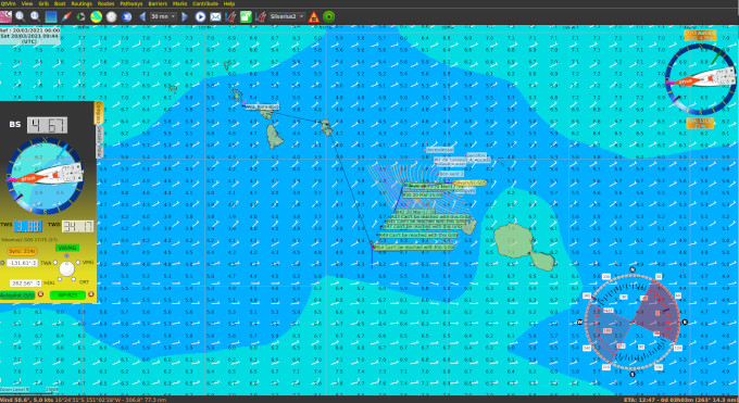 esailing navigation tool qtVlm main interface